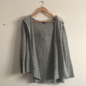 L | Fashion Nova Knit Hooded Cardigan